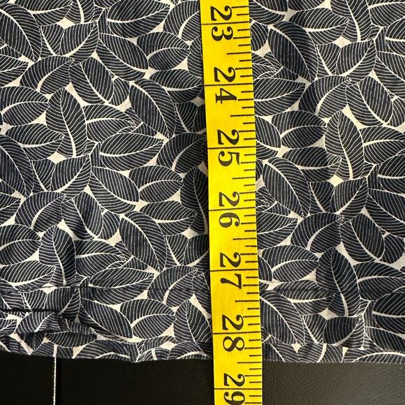 Onia Camp Collar Blue Tropical Print Short Sleeve Casual Button Down Size M - Picture 9 of 9